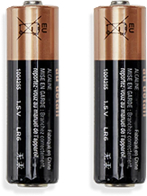 2 AA batteries